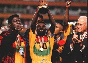 Ghana beat Brazil to lift their second U-17 World Cup trophy in 1995