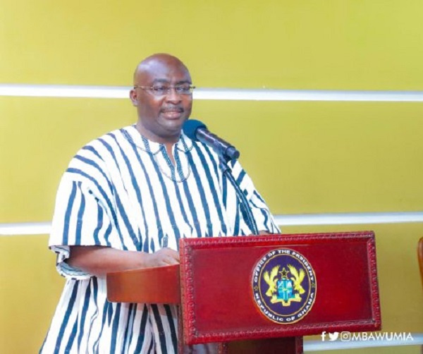 The vice president of Ghana, Dr. Mahamudu Bawumia