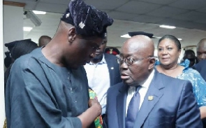 President Nana Addo Dankwa Akufo-Addo with Haruna Iddrisu