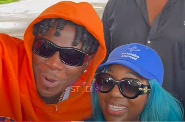 Ghanaian musician Stonebwoy and Jamaican dancehall singer Spice