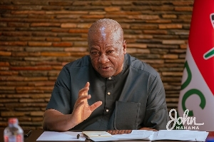 John Dramani Mahama, flagbearer of the opposition National Democratic Congress