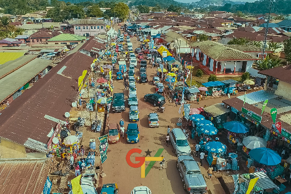 Revelers arriving at Kwahu