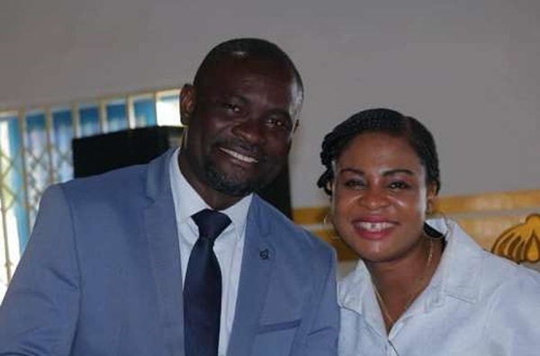 The late John Kumah with his wife