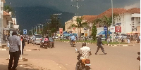 Motorists ride through Republic Street on Mbale City