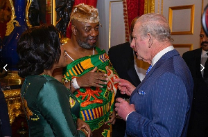 The moment Ga Mantse met King Charles