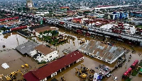 A file photo of the situation of flooding in Ghana