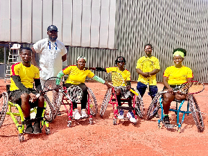 Ghana's Wheelchair Tennis team