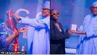 T﻿eni di entertainer receive Member Order of di Niger (MON)