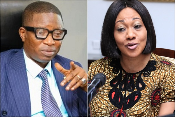 Tanko Computer (L) says Jean Mensa believed only 3 polling station results hadn't been authenticated