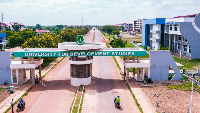 Aerial view of the entrance to the University for Development Studies