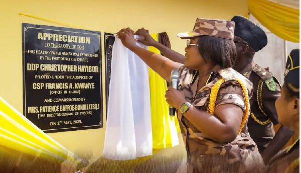 Koforidua Prison Community Health Centre was commissioned by Patience Baffoe-Bonnie
