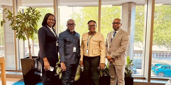 Prof Ransford Gyampo (2nd from left) led a team from GSA to the IMO summit