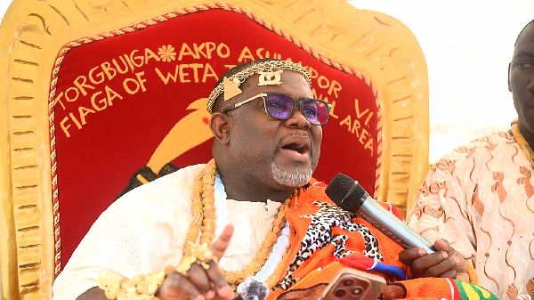 Torgbuiga Akpo Ashiakpor VI,is Paramount Chief of the Weta Traditional Area