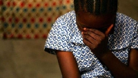 The victim was defiled on her from school