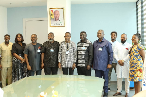 Representatives from the Ghana Civil Aviation Authority with GAF executives