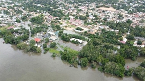 An aerial view of some part of the Volta Region