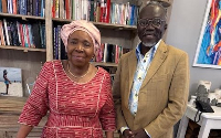 Dr Nkosazana Dlamini-Zuma, fmr AU Chairperson (L) and Professor Douglas Boateng