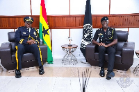 Inspector General (IG) of the Liberian National Police, Gregory O. W. Coleman with Dr Akuffo-Dampare