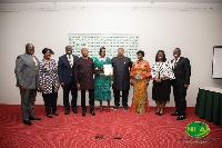 Director-General of NLA, Sammi Awuku in a photo with dignitaries