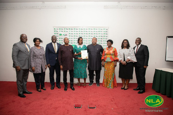 Director-General of NLA, Sammi Awuku in a photo with dignitaries