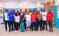 Some staff of KATH pose for a photo