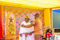 President John Mahama [L] and Burkina Faso Head of State, Ibrahim Traoré