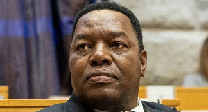 Police boss Fannie Masemola spoke to the media after the hearing to deny the charges