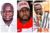 Suhum MP, Frank Asiedu (L) Tolon MP Alhaji Habib (M) and Frank Annoh-Dompreh Nsawam/Adoagyiri MP