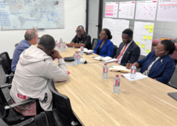 Prof. Ransford Gyampo and some participants during the meeting