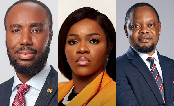 Kwabena Adu-Boahene [Left], Angela Adjei-Boateng [Middle] and Deputy AG Justice Srem Sai [Right]