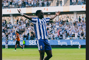 Rockson Yeboah was the standout performer as IFK Goteborg beat Brommapojkarna 2-1