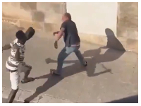 A screenshot of the footage