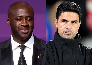 Arteta hits back at Yaya Toure’s criticism over Arsenal’s set-piece goals