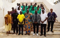 The team met with Omanhene Osabarima Kwesi Atta II, the leader of the Oguaa Traditional Area