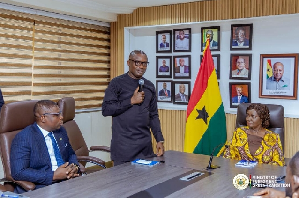 Professor Jane Naana Opoku-Agyemang at the Energy Ministry
