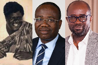 L-R: Ohene Djan, Kwesi Nyantakyi and Kurt Okraku