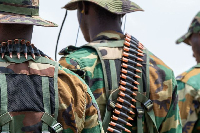 File photo showing members of the Ghana Armed Forces