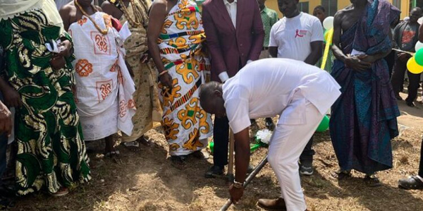 The ground breaking exercise for the construction of a breast-screening centre by MBCF