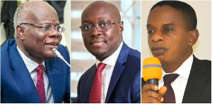 KT Hammond (L) has threaten legal action aganist Ato Forson (M) and Johnson Akuamoah Asiedu (R)