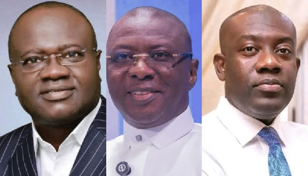 Kwaku Ampratwum Sarpong, Dr Mohammed Amin Adam and Kojo Oppong Nkrumah