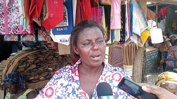 One of the market women who spoke to the reporter