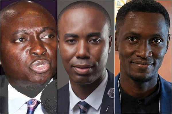 L-R: Samuel Atta Akyea, Kwabena Adu-Boahene and Frank Cromwell