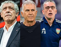L-R: Fernando Santos, Carlos Queiroz and Paulo Bento are football coaches