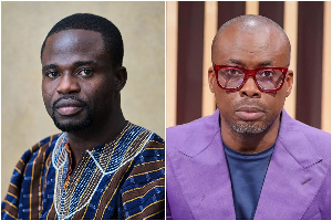 Manasseh Azure (R) says Adom-Otchere lied about not knowing the company involved in GACL contract