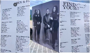 Screenshots from the video of the seating chart