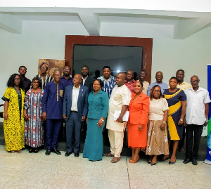Dr Braimah (M) with other patrons at the Annual Lecture