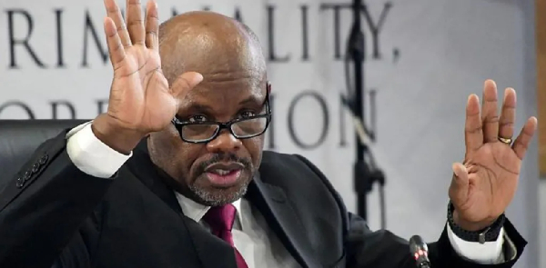 Lt Gen Shadrack Sibiya, seen giving evidence at an inquiry into police corruption, made no comment
