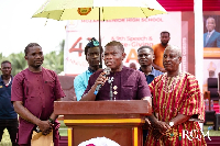 Gyan-Mensah has commended Mozano SHS for its steady progress and academic performance