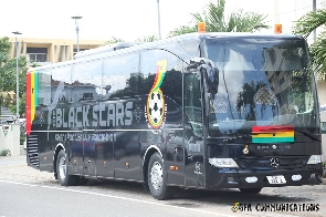 Black Stars' rebranded bus