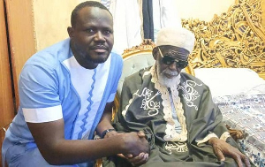 Joseph Antwi (L) visited the National Chief Imam Dr Sheikh Sharabutu (R)